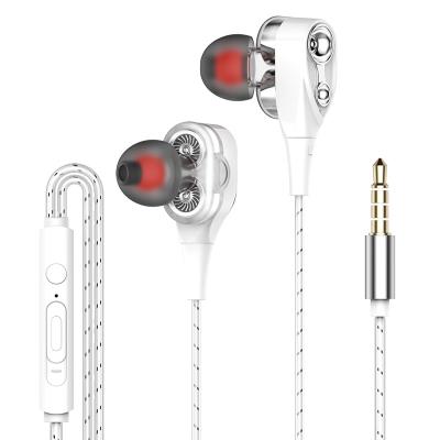 China 4d In-ear Headset Earphone Volume Control Heavy Bass Wired Earphone For Iphone For Huawei for sale