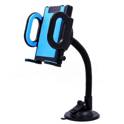 China Universal 360 Hands-Free Rotatable Dashboard Long Windshield Flexible Call Arm Car Phone Mount Holder with One Touch for sale