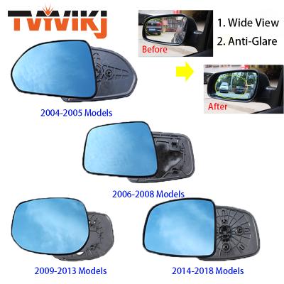 China 1 Pair Side Rear View Mirror Blue Glass Lens For Type Four HONDA FIT Jazz 2003-2018 Wide Angle View Heated/No Anti-Glare Heated for sale