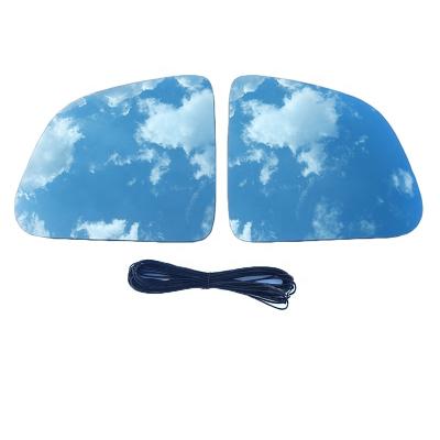 China Wide View TVYVIKJ 800R 1 Pair Side Mirror Blue Glass Lens For Tesla Model Y 2019 2020 2021 Wide View ModelY Anti-Glare for sale