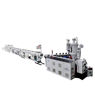 China 90-200mm PE HDPE Pipe Production Line Water Supply Floor Heating Pipe With High Efficient Single Screw Extruder SJ75/38 for sale