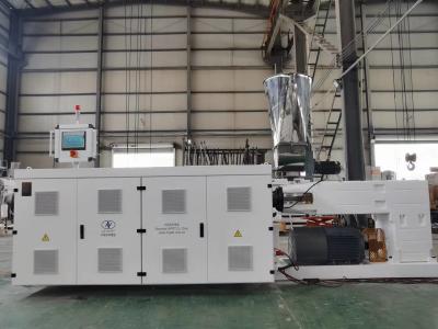 China HYPS107/28 parallel double / Twin screw extruder for transparent soft PVC garden pipe production at good quality for sale