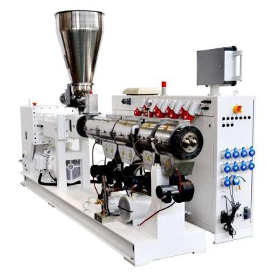 China Plastic Sheet Extruder / Pvc Twin Screw Machine Screw 120/28 for sale