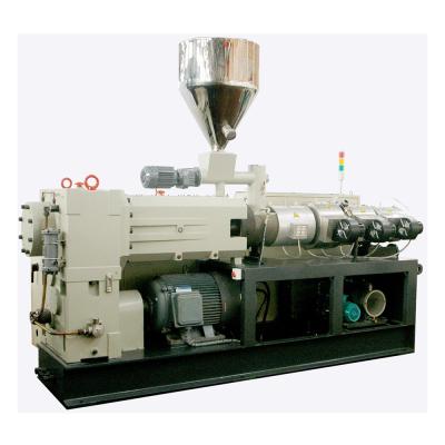 China PVC Granules Extruder Hot Cutting Double Screw PVC Pipe Making Machine for sale