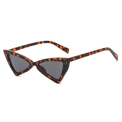 China 2021 Hot selling PC frame sunglasses Triangle decorative glasses small frame sunglasses for sale