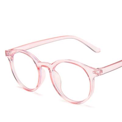 China 2021 New trendy products Jelly color simple flat mirror kids Anti Blue Glasses  Boys girls Transparent glasses for sale