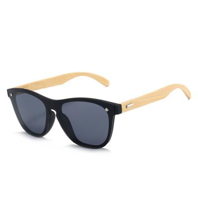 China OEM New Style Hand made Customized Wooden Sunglasses PC Frame fashionable Bamboo Sun glasses for sale