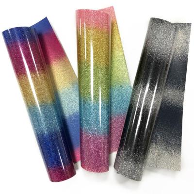 China Glitter With Multiple Color Multiple Color Hot Tear Off Apply To Fabric Smart Iron On Vinyl Glitter for sale