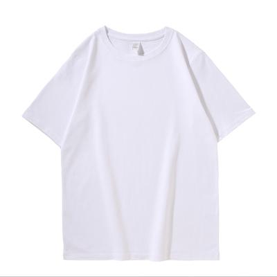 China Solid High Weight Cotton Tank Top Cotton T-Shirt Women Short Sleeve Casual T Shirt for sale