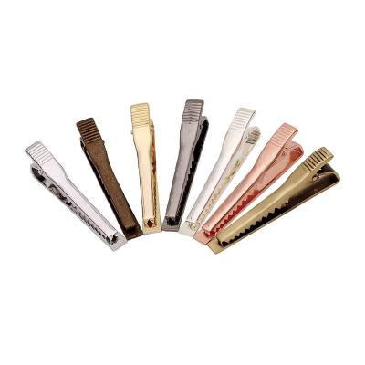 China Trendy Wholesale Unique Fee Customize Custom Color Logo Tie Clips for sale