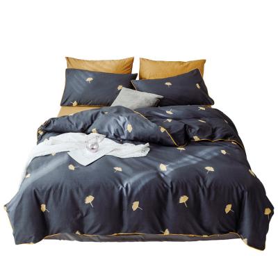 China Percale Disposable 100% Cotton Printed Nantong Bedding Sheet Sets for sale