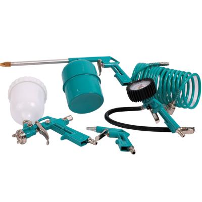 China The most popular basic DIY tool air compressor spray gun 5pcs/pneumatic spray gun tool kit/set MK-41001 for sale