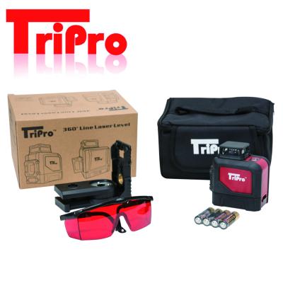 China Tripro 3D 1x360 Outdoor & Indoor Red Beam Self Leveling Line Laser Level Receiver Laser Midrange for sale