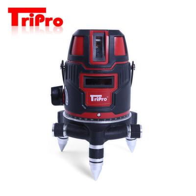 China Tripro 5 Lines Measuring Diagnostic Green Laser Level Self-Leveling Outdoor Line 360 ​​Degree Laser Tool Level 23*21.5*25.6CM for sale