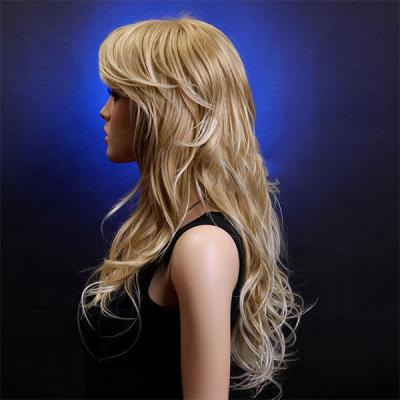 China A linha fina natural completa ata perucas do cabelo humano com golpes/extensões cabelo molhado e ondulado à venda