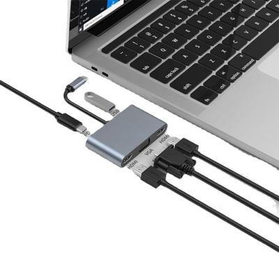 China Hot Selling Usb 3.0 Usb C Adapter 5 Ports Type Multiple USB-C Hub New C C Hub 5 in 1 Hub Dock for sale