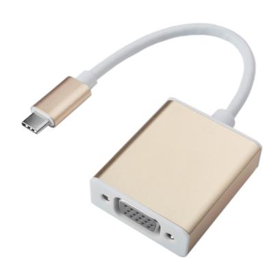 China COMPUTER USB C C to VGA Adapter Male to VGA Converter Female Adapter VGA Audio Cables for sale