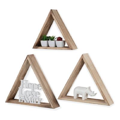 China Adjustable Shelf Home Wooden Wall Hanging Retro Jewelry Display Stand (Size) Can Be Customized for sale