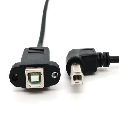 China Computers Elbow 90 Degree Square Printer Extension Wire With Ear Screw Hole Can Be Fixed Square B Male To Female B Print Wire for sale