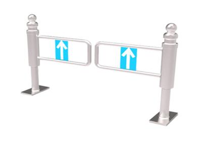 China Waist High Swing Turnstile Gate Single Direction Mechanical Manual Control for sale