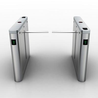 China Smart PLC Control 304 Stainless Steel Access Control Turnstile Gate Drop Arm Turnstile for sale