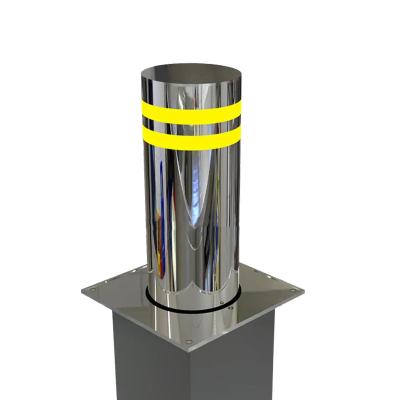 China Roadway Security Semi Automatic Rising Bollard Vehicle Access Control Retractable for sale