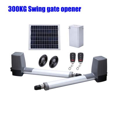 China 300KG Weight Swing Gate Opener 2.5 Meter Length Per Leaf 80W 24V DC Motor for sale