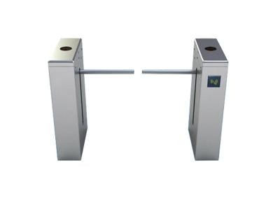 China Office Entrance Drop Arm Turnstile SS304 Stainless Steel Half Height With Alarm Function for sale