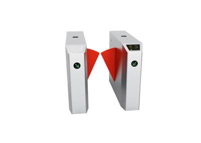 China 304 Stainless Steel Automatic Systems Turnstiles , Pedestrian Automatic Flap Barrier for sale