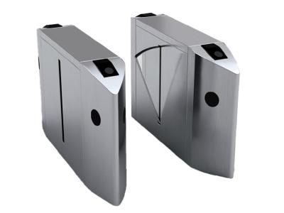 China RFID / Fingerprint / Barcode Reader Flap Barrier Gate For Entrance System for sale