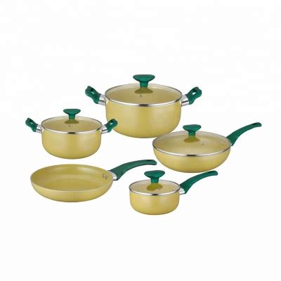 China Sustainable Non-Stick Aluminum Cookware Set And Pan And Milk Pan for sale