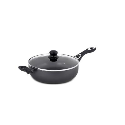 China Sustainable Non-Stick Frying Pan Wok Aluminum Soft Touch Handle For Electric Induction Cooker Gas Hobs for sale