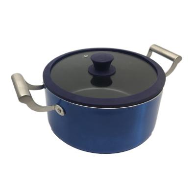 China Sustainable Easy Clean Aluminum Nonstick Coating Sauce Pot Dutch Oven for sale