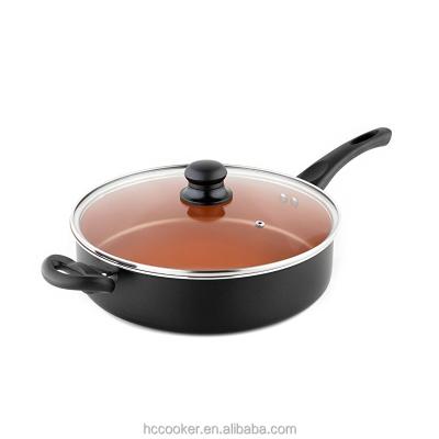 China Viable aluminum 28cm copper pan for sale