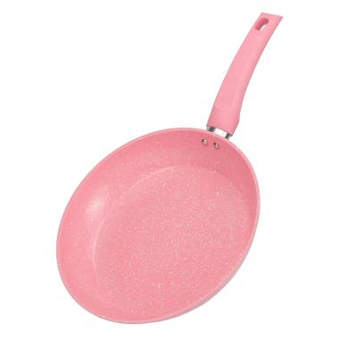 China Belle De Rose Different Size 18-30cm Viable Wholesale Aluminum Cookware Skillet For Cooking Frying Pan for sale