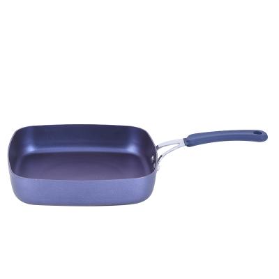 China Non Stick Custom Aluminum Pan Bottom Square Stick Non Stick Cookware Cooking Set Viable for sale