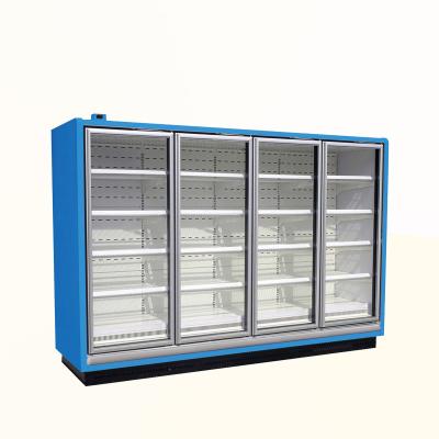 China Double-temperature commercial refrigeration showcase glass display cabinets display refrigerator E7 ATLANTA for sale