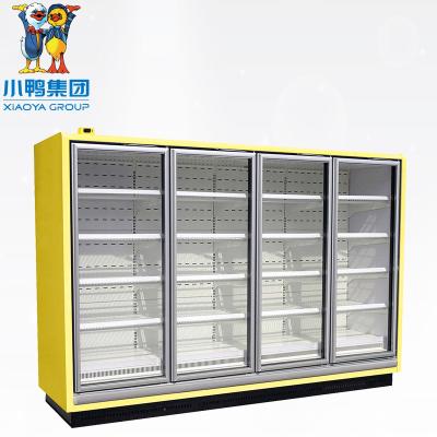 China Double-temperature full glass door display freezers showcase for ice cream E7 ATLANTA for sale