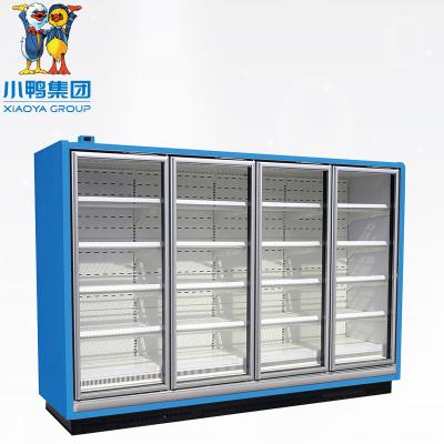 China Double-temperature Refrigerated Frozen Food Glass Door Freeze Display Showcase E7 ATLANTA for sale