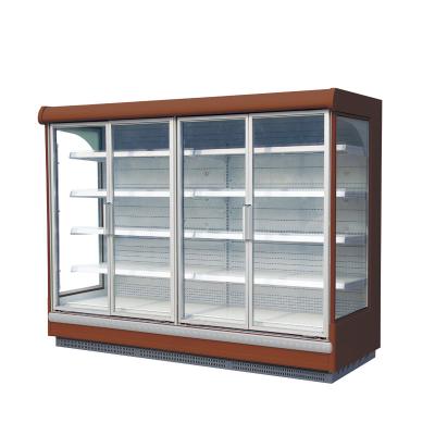 China Single-temperature Vertical Supermarket Refrigerator Showcase Fridge Display Refrigerator for sale