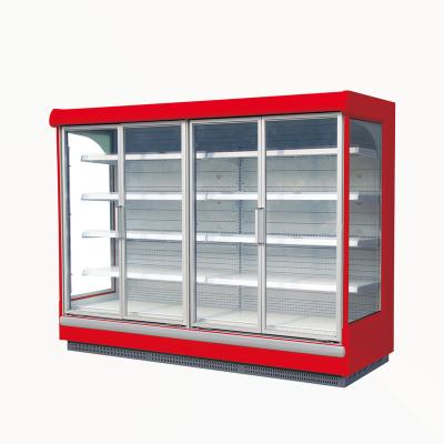 China Wholesale Commercial Glass Refrigerator Equipment Single-Temperature Upright Display Refrigerator for sale