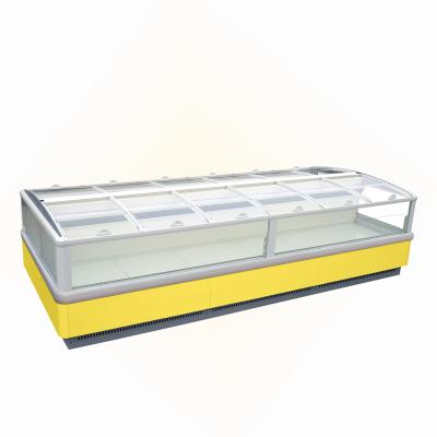 China Single-temperature Island Freezer -18~-22 Degree Centigrade Supermarket Island Display Freezer E7 HAWAII for sale