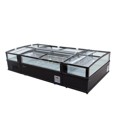 China Supermarket Combo Double Type Sliding Glass Door Open Top Chest Island Freezer SYDNEY for sale