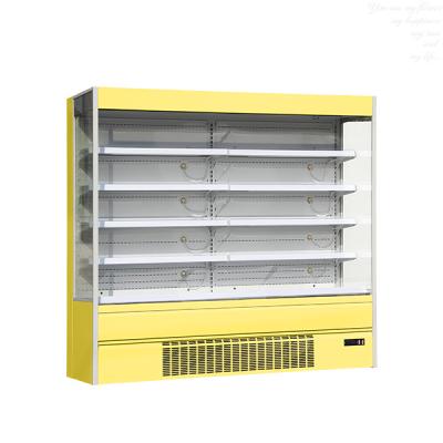 China Cold Deli Refrigerator Display Fridge Open Double-temperature Drinks Display Cooler E8 New York for sale