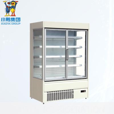 China Double-temperature Upright Chiller 2 Glass Door Refrigerator E8 New York for sale