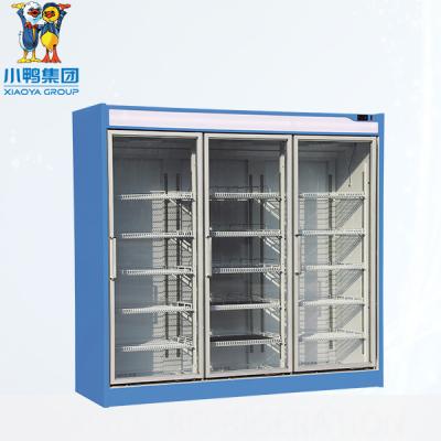 China Double-temperature Cold Drinks Display Freezer With Glass Door Multi Deck Cabinet New Jersey for sale