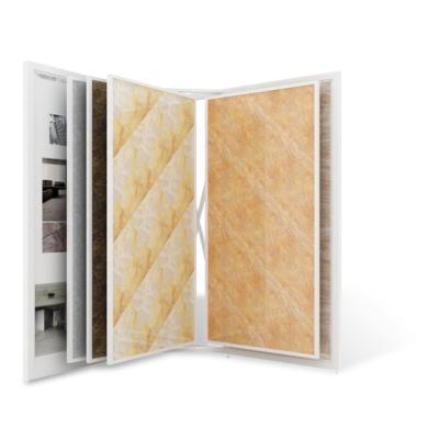 China Who respects the environment; Factory New Custom Made Removable L Type Page Turn Door Mat Stone Tile Stone Granite Marble Wooden Display Board Holder for sale