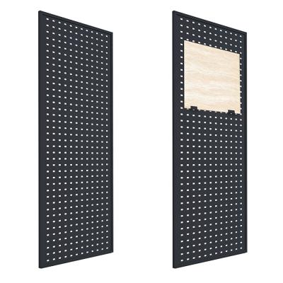 China Who respects the environment; Wholesale Marble Mosaic Factory Ceramic Rack Turn Stone Hole Panel Stand Dish Tile Black Punch Display Rack for sale