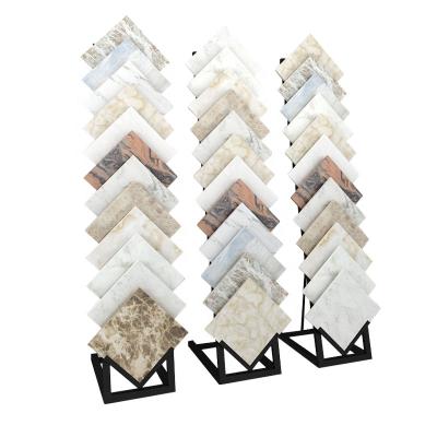 China Showroom/Exbition Display Rack Etc Hot Selling 12 Layers Floor Rack Granite Marble Tower Rack Metal Floor Stone Display Rack For Ceramic Tile Showroom Quartz Display for sale