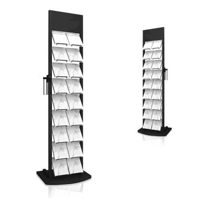 China Modern Customized Custom Type Quartz Granite Stand Metal Floor Standing Showroom Ceramic Tile Rack Tower Marble Sample Of Stone Display for sale